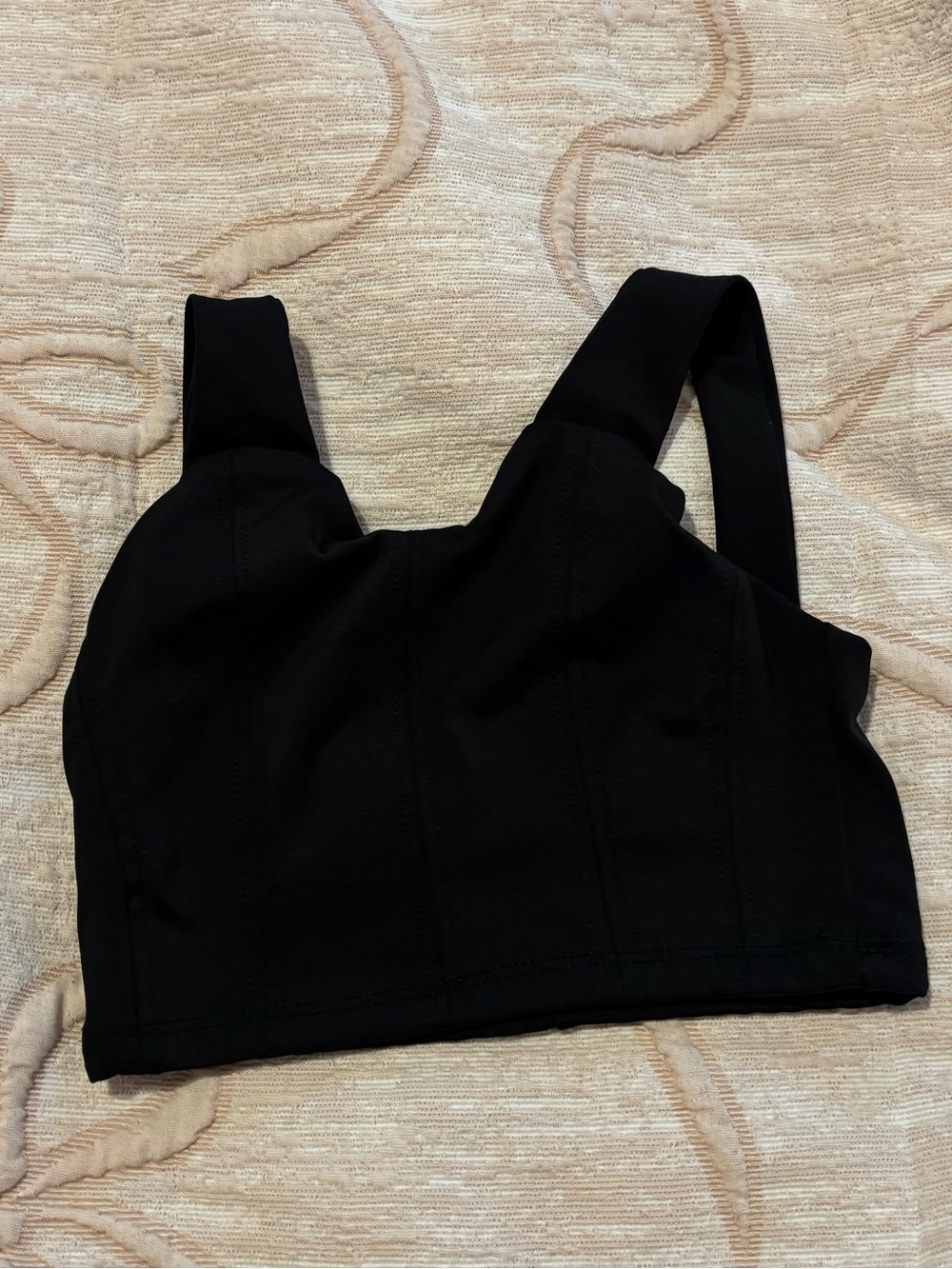 Girls' Black Crop Tank Top - Sleeveless Stretch tank top crop Tiger Friday